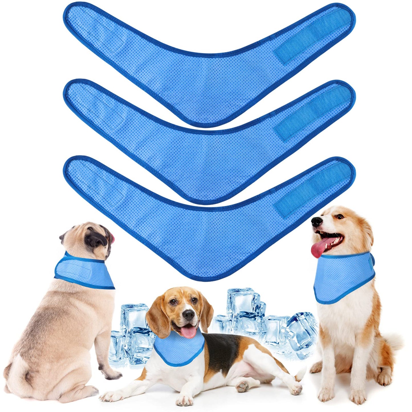 Paquete de 3 bandanas refrescantes para perros