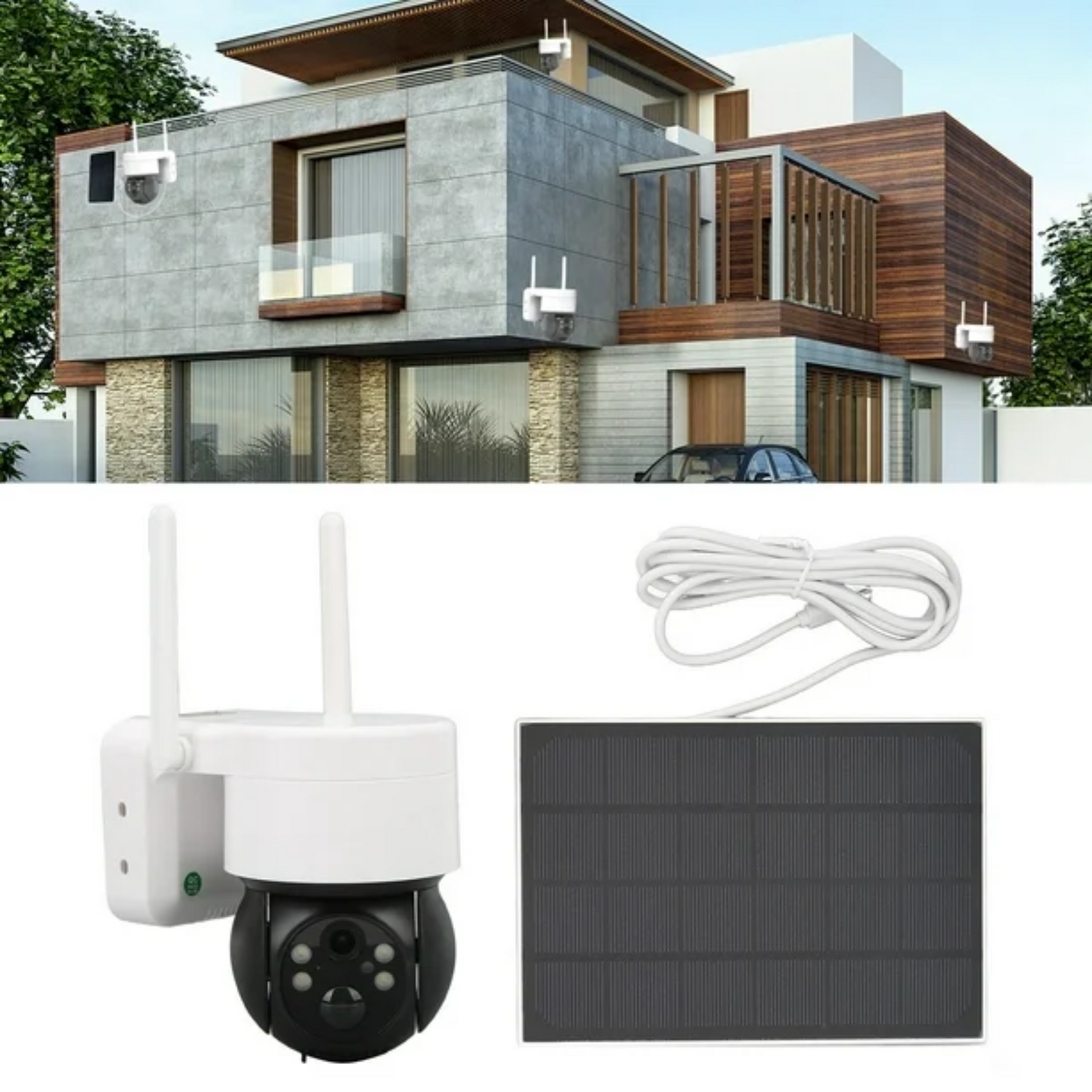 Camara Vigilancia Ip Solar Led Wifi