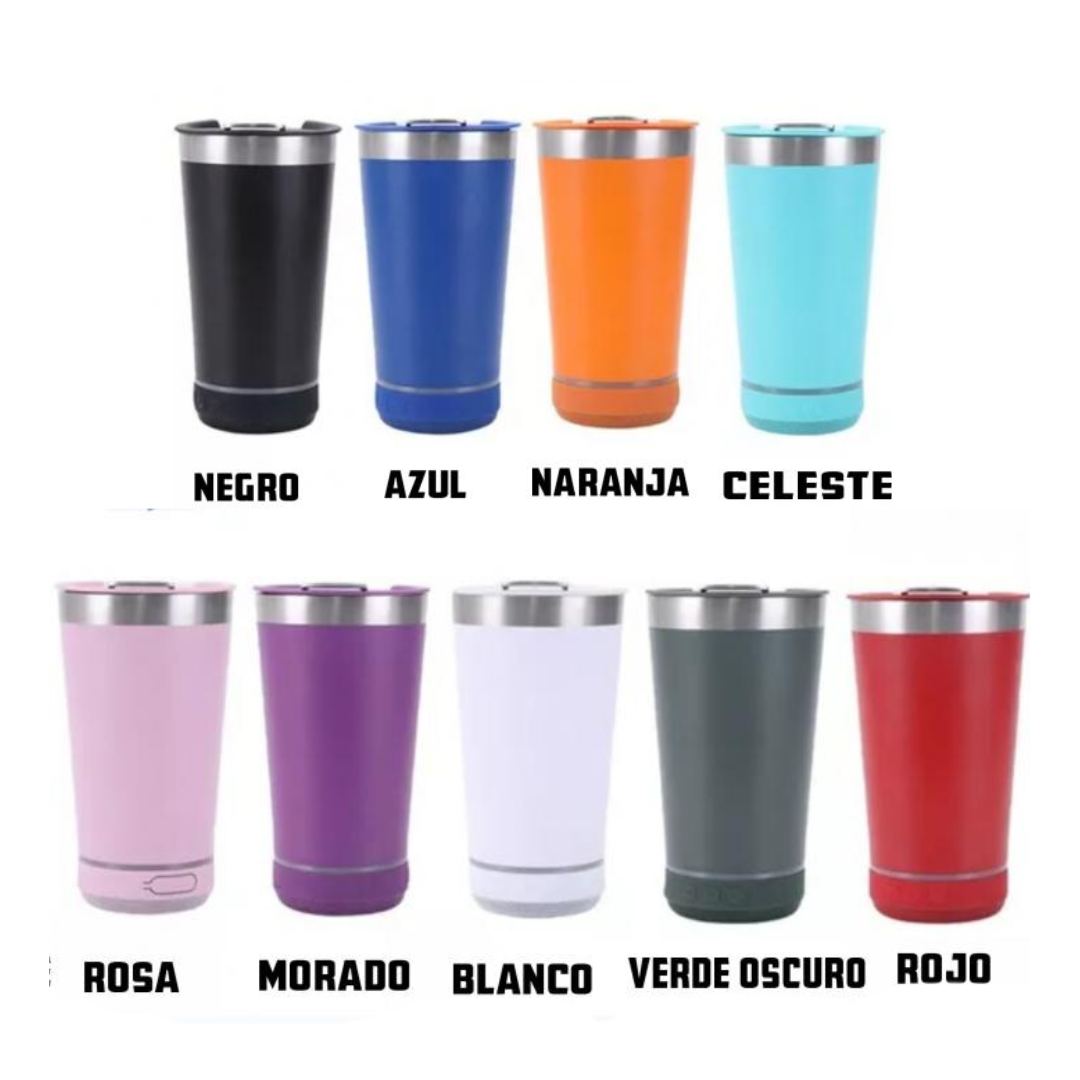 SoundSip™ VASO TÉRMICO ACERO INOXIDABLE CON PARLATE