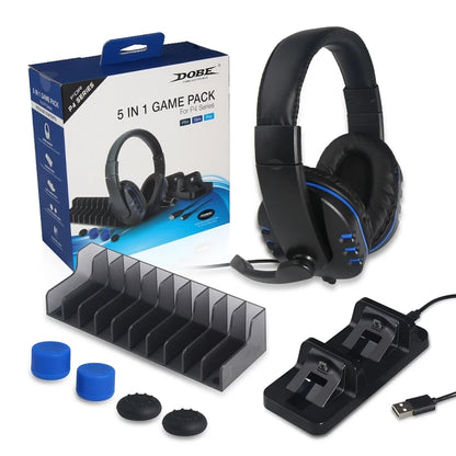 Audífonos auriculares Gamer Pack 5 en 1 PS4 DOBE