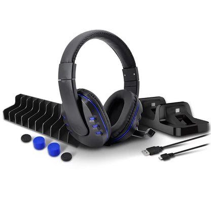 Audífonos auriculares Gamer Pack 5 en 1 PS4 DOBE