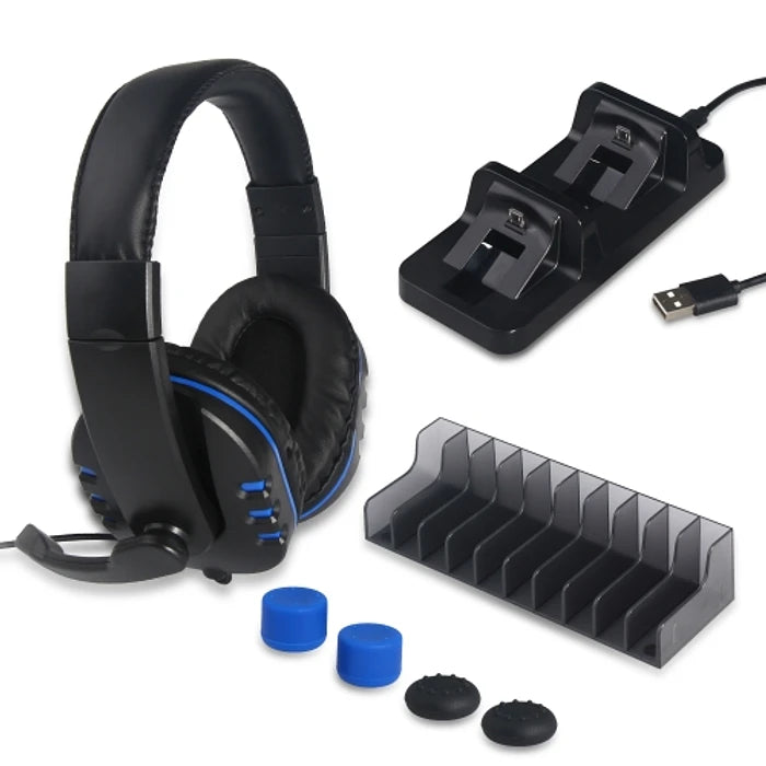 Audífonos auriculares Gamer Pack 5 en 1 PS4 DOBE