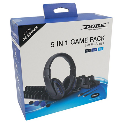 Audífonos auriculares Gamer Pack 5 en 1 PS4 DOBE